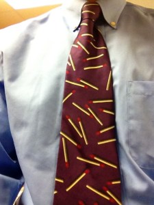 Nadav and Avihu play with "strange fire" in Parashat Shemini."