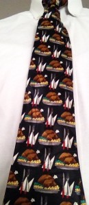 Often Parashat Toldot corresponds with Thanksgiving. This year, they're a few weeks apart. Nevertheless, the turkeys on this week's tie represent the prominent role of food in the drama of Jacob and Esau.  