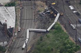 Amtrak derailment, 5/12/15 (Photo from NY Daily News). 